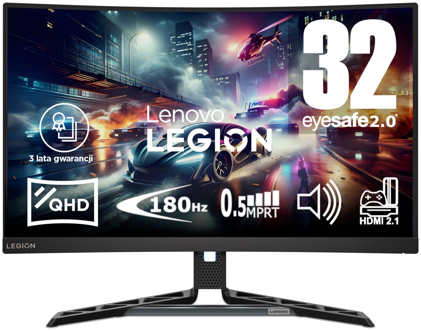 Lenovo R32QC-30 31.5" 2560x1440px 180Hz 0.5 ms